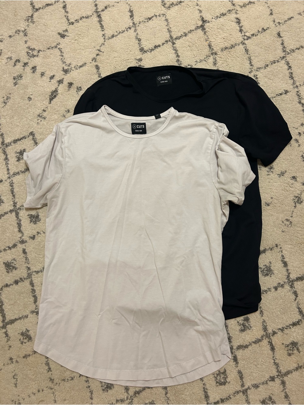 Cuts Clothing Short Sleeve Tees in Black and White